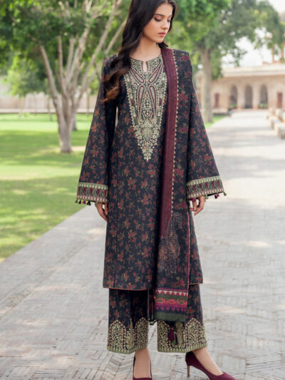 Delia by Jazmin Embroidered Viscose Unstitched 3Pc Suit DW'24 D5